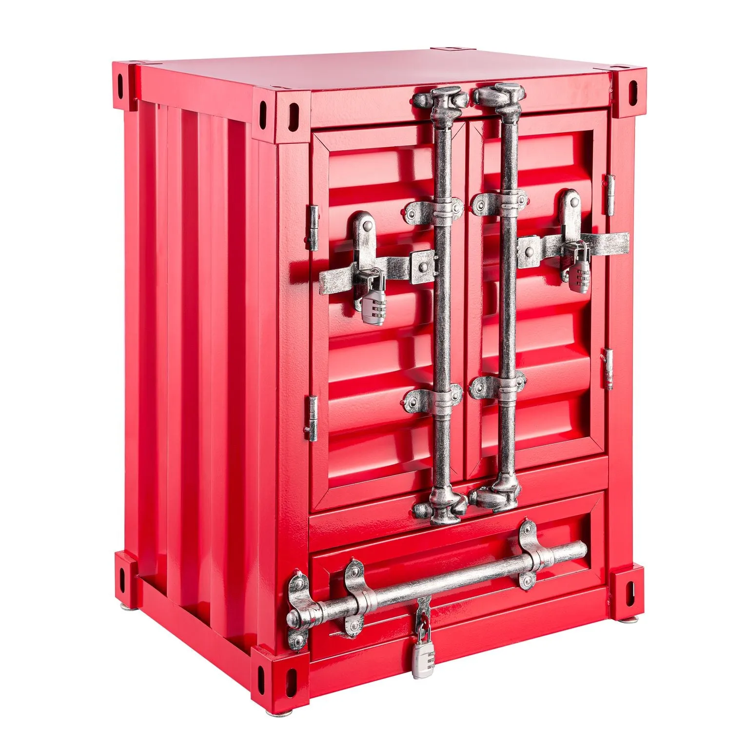 Industrial Style Container Side Table - Large