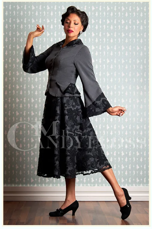 Ingar-Abalone High-waist  exquisite swing skirt by Miss Candyfloss