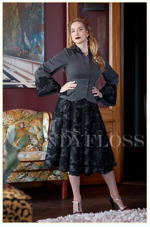 Ingar-Abalone High-waist  exquisite swing skirt by Miss Candyfloss