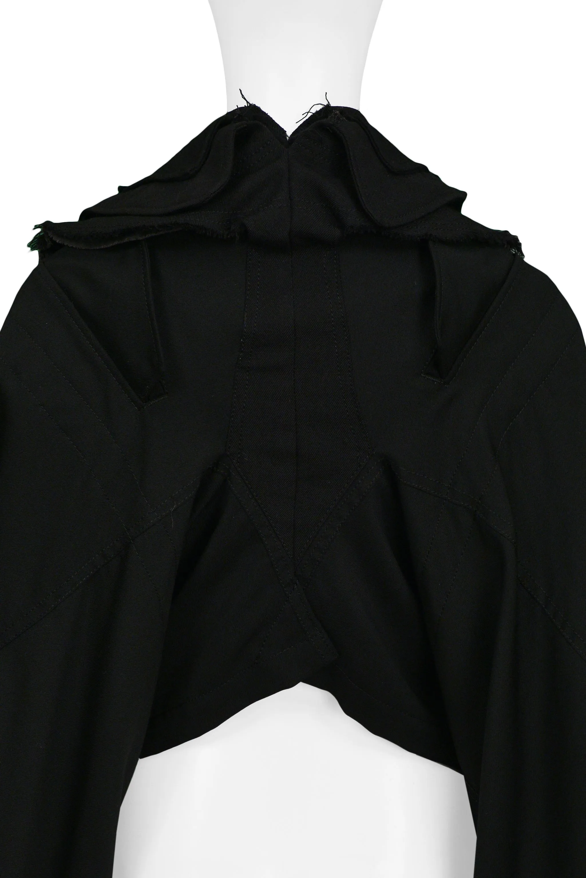 JUNYA WATANABE BLACK DECONSTRUCTED MILITARY JACKET 2006