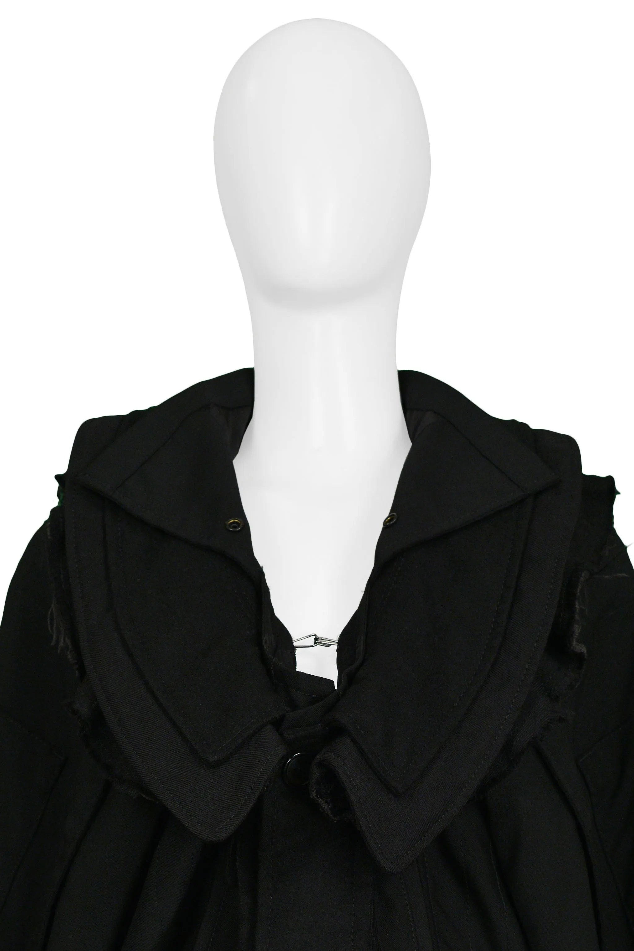 JUNYA WATANABE BLACK DECONSTRUCTED MILITARY JACKET 2006