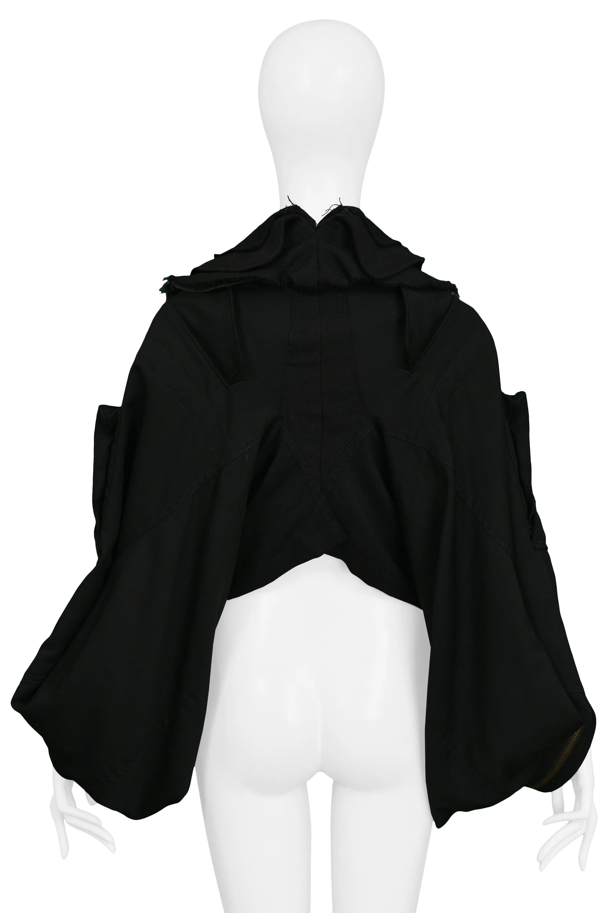 JUNYA WATANABE BLACK DECONSTRUCTED MILITARY JACKET 2006