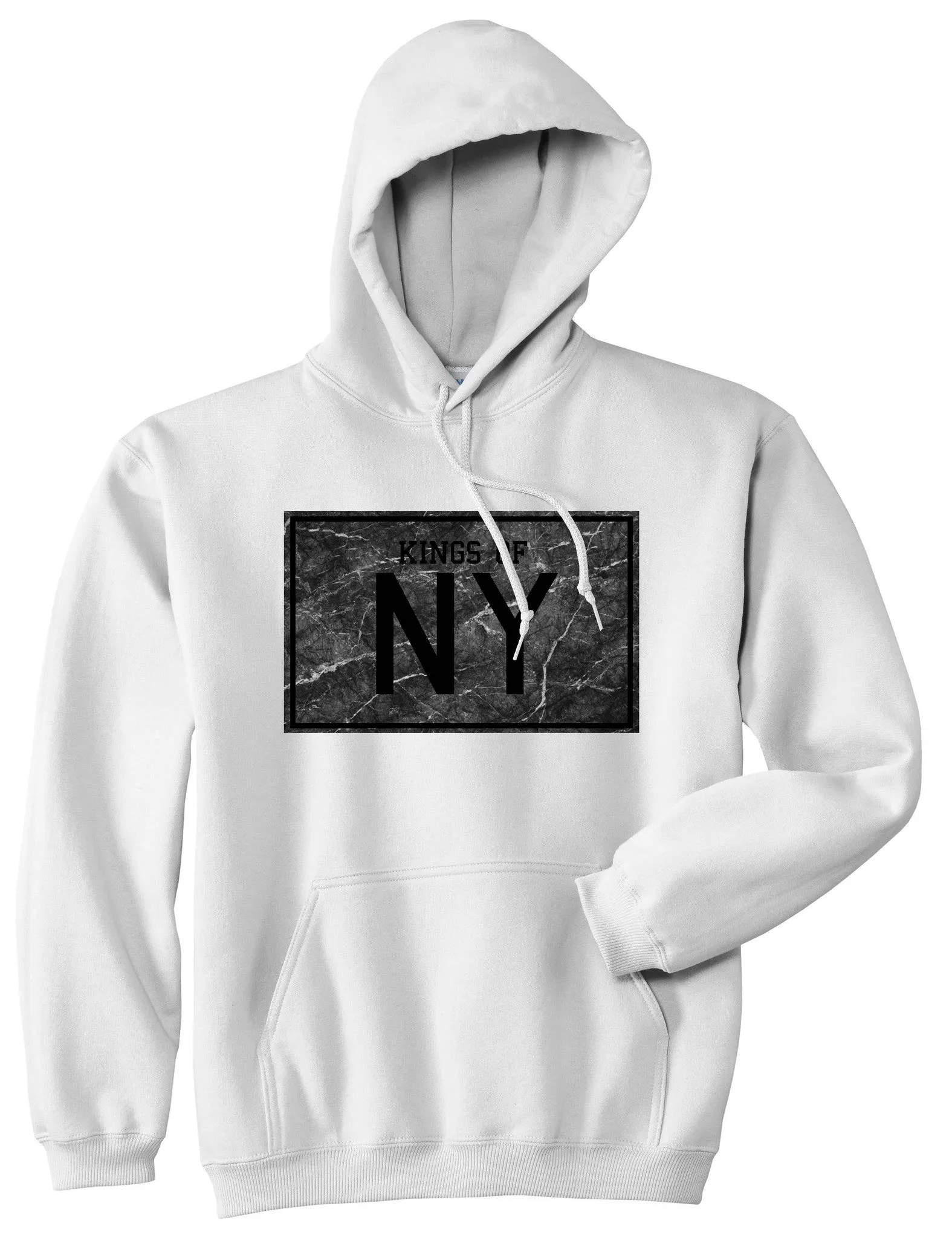 Kings Of NY Granite Print Pullover Hoodie Hoody