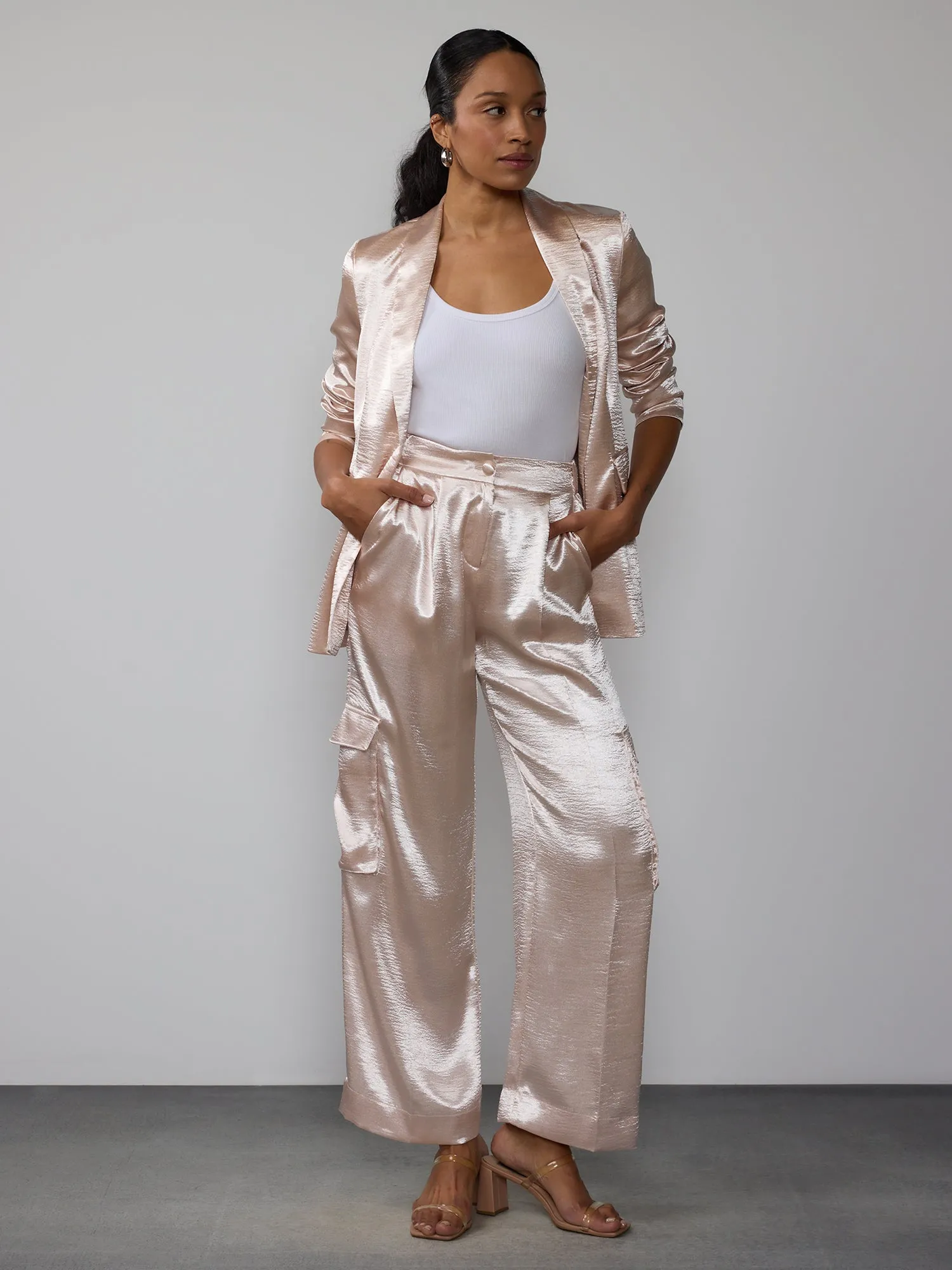 Liquid Shine Cargo Pants
