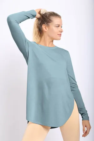 Long Sleeve Flow Top with Side Slit