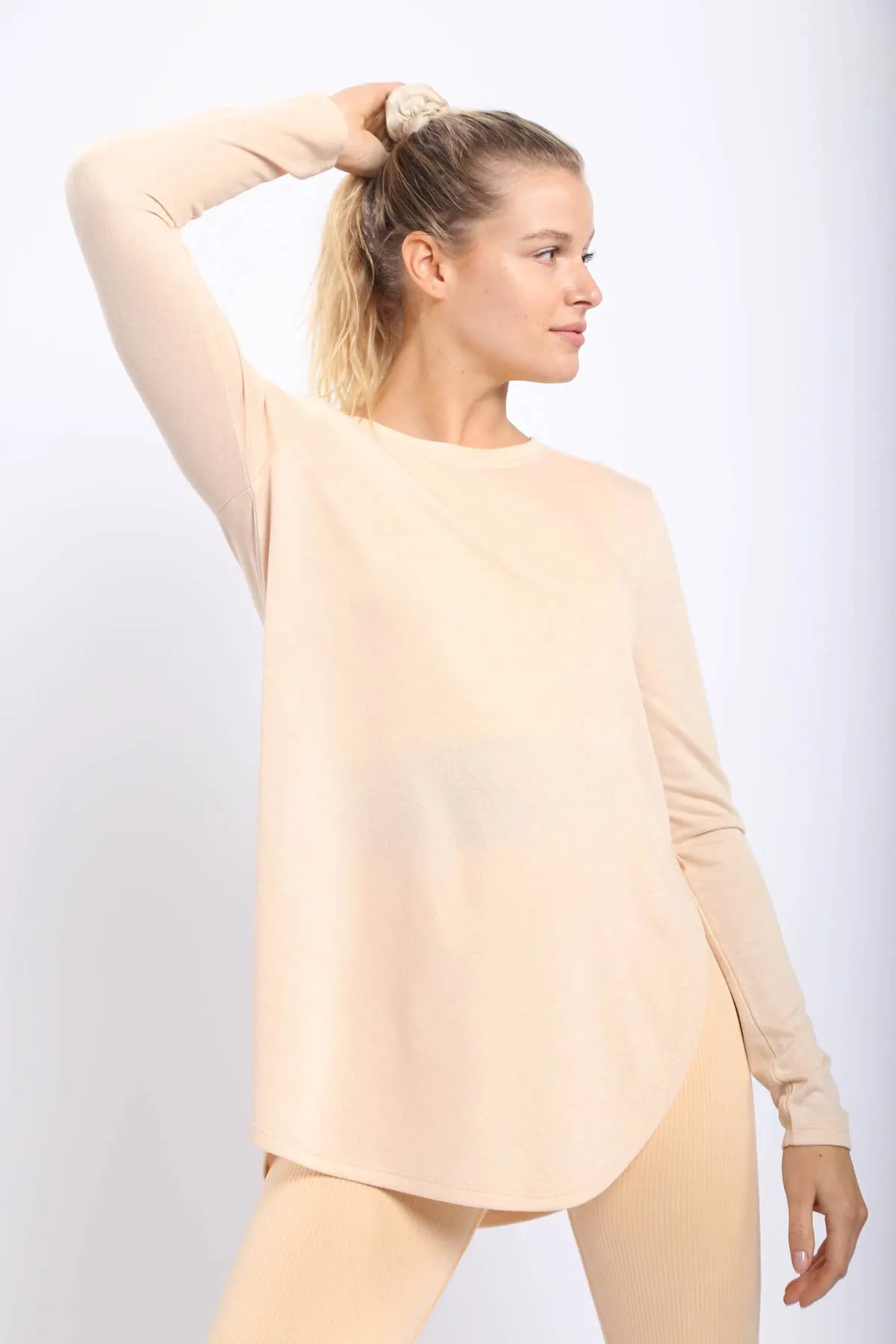 Long Sleeve Flow Top with Side Slit