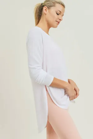 Long Sleeve Flow Top with Side Slits