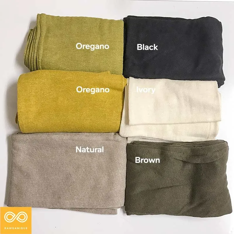 NOTTINGHAM 100% Organic Hemp Knit Scarf (Double Layer) (Unisex) (77" x 7")