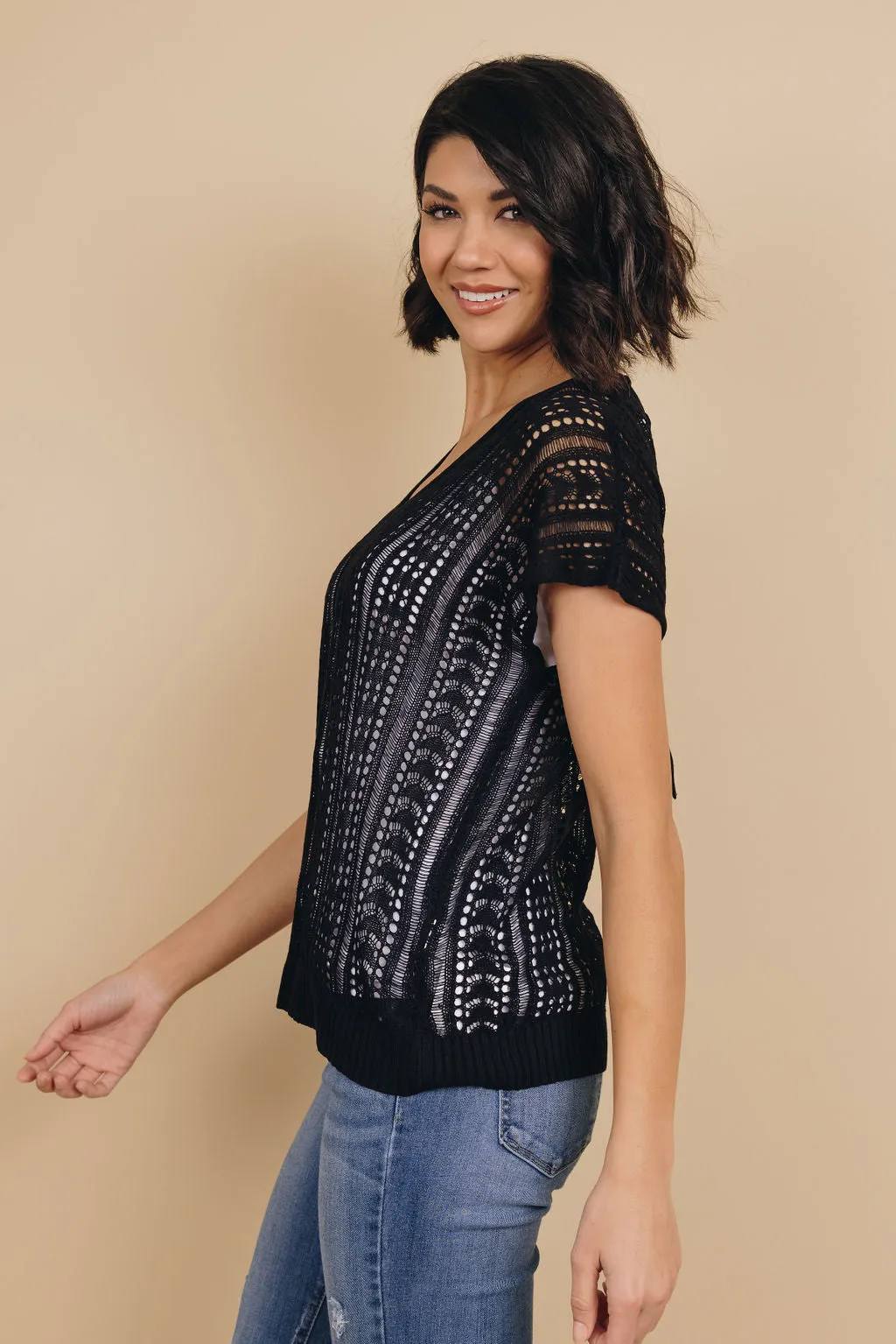 Payson Cross-Back Knit Top
