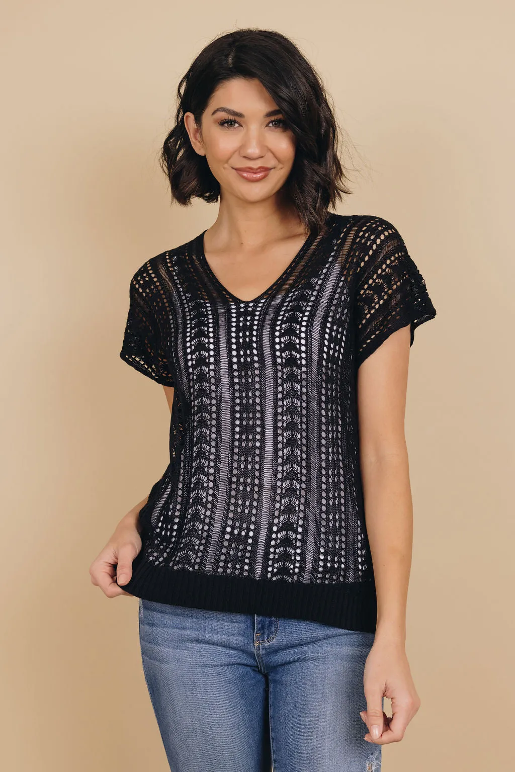 Payson Cross-Back Knit Top