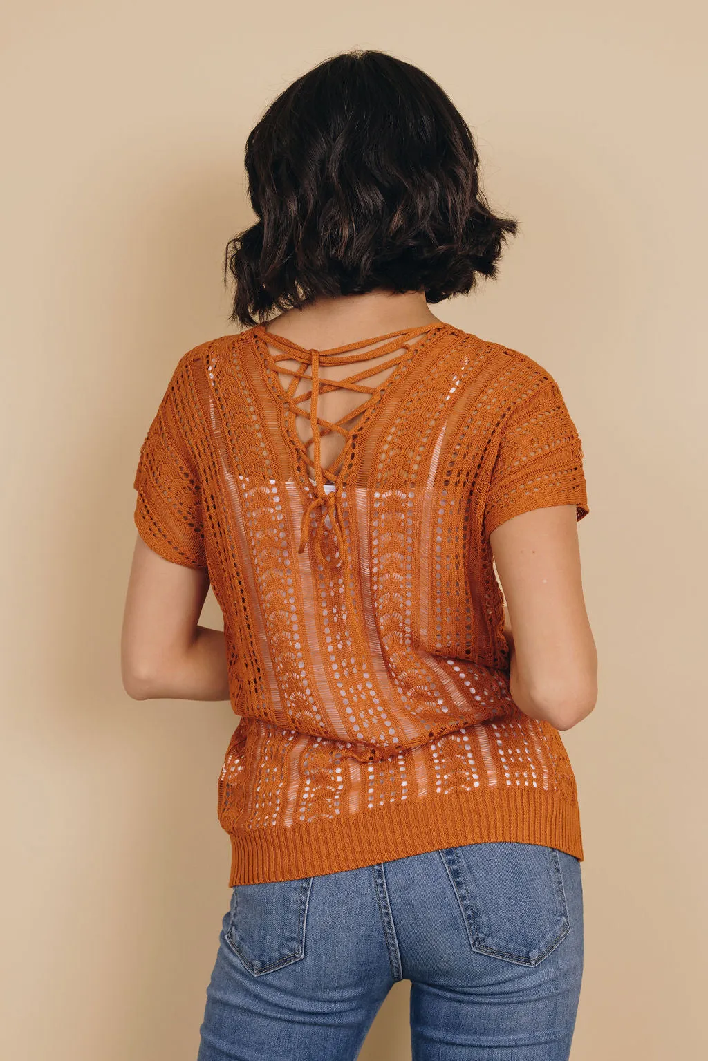 Payson Cross-Back Knit Top