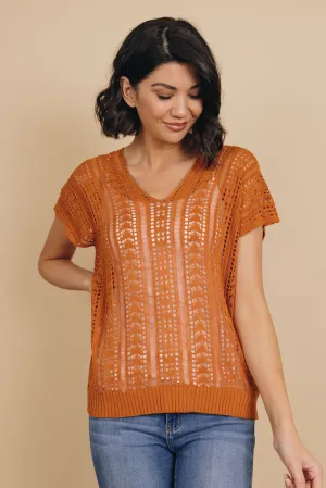 Payson Cross-Back Knit Top