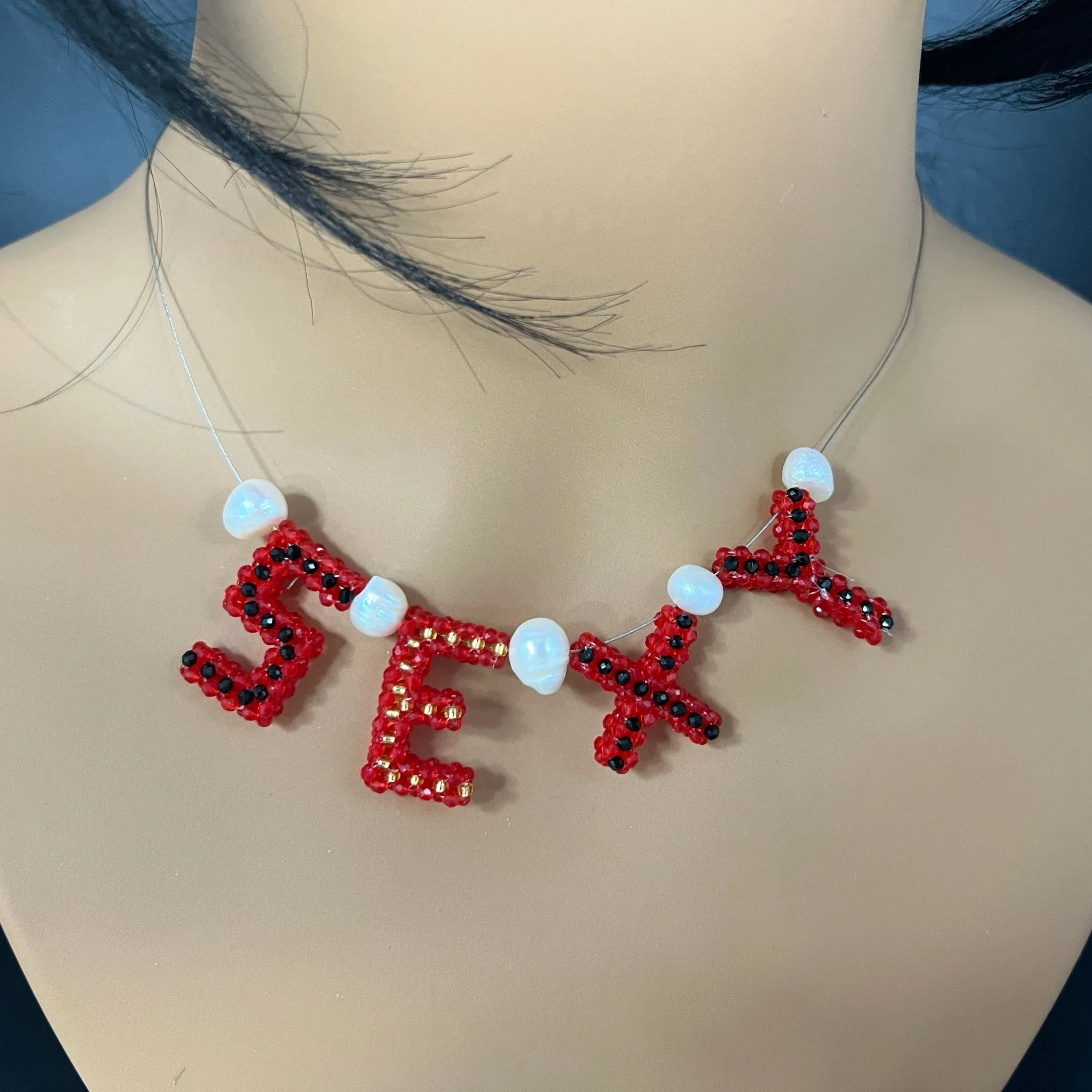 Personalized Beaded Initials or Words necklace