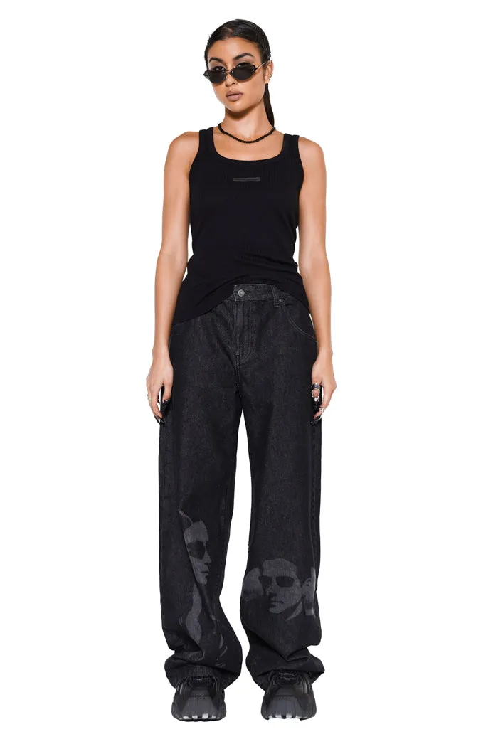 Petite Two Faced Denim