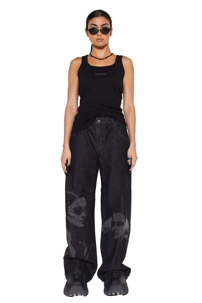 Petite Two Faced Denim