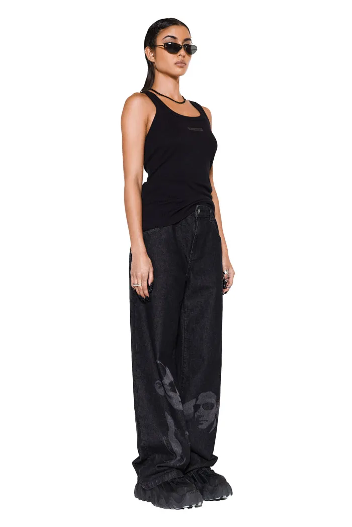 Petite Two Faced Denim