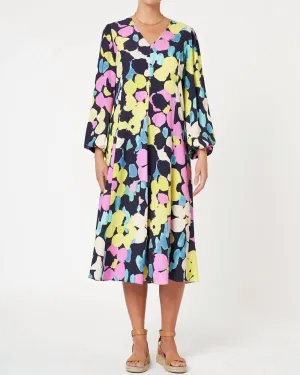 Samantha Dress in Abstract Neon | Abstract Neon
