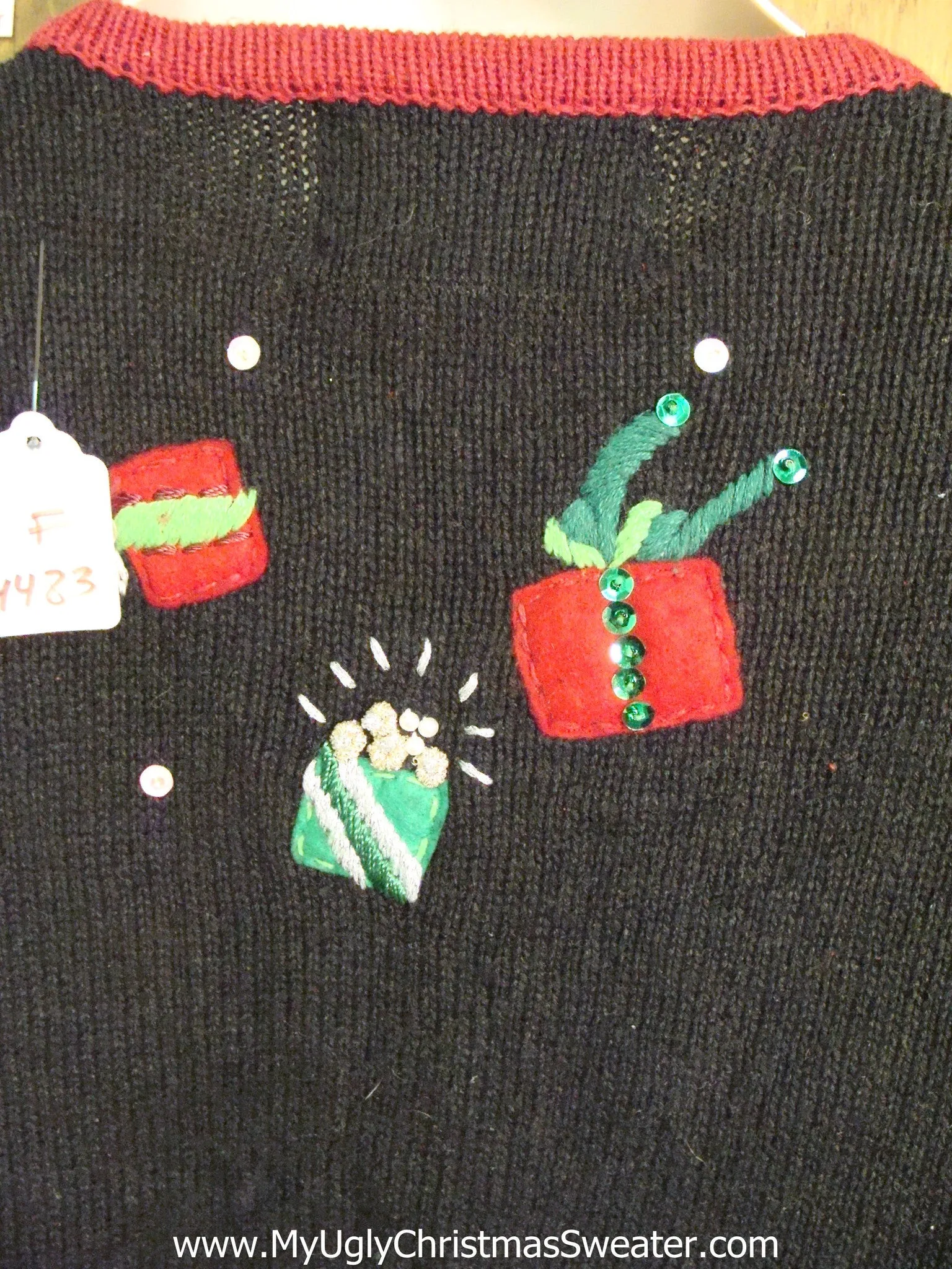 Santas Throwing Gifts Cute Xmas Sweater