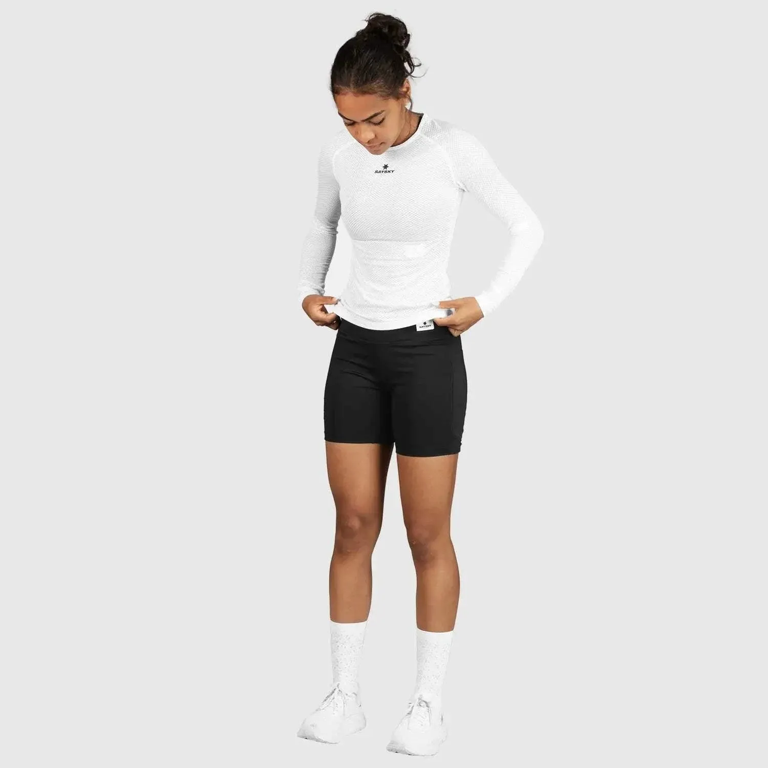 Saysky | Mesh Base Layer | Long Sleeve | White
