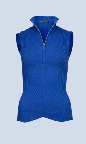 Scuba Cut Silk Knit Top