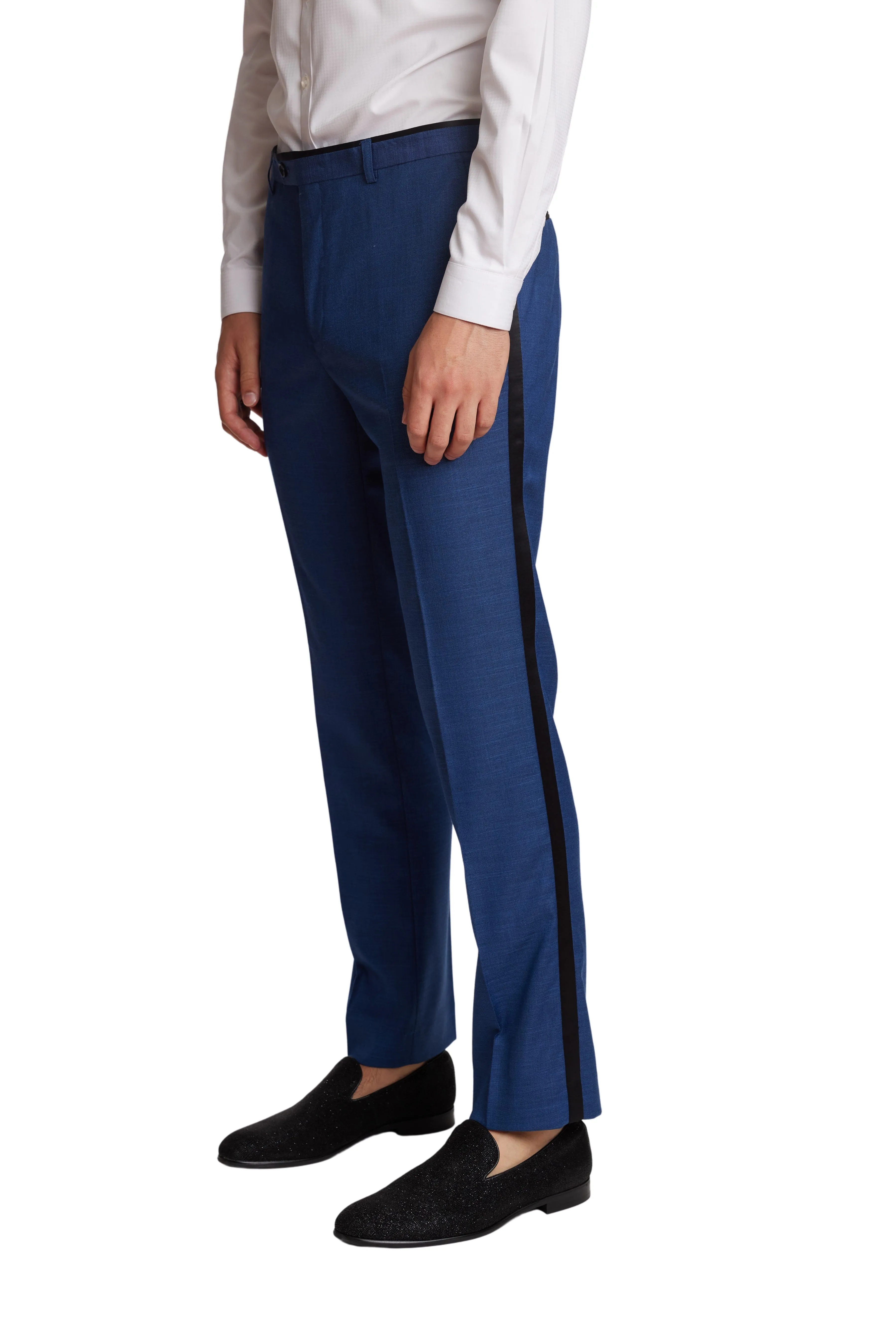 Sloane Tux Pants - slim - Dark Blue Shark