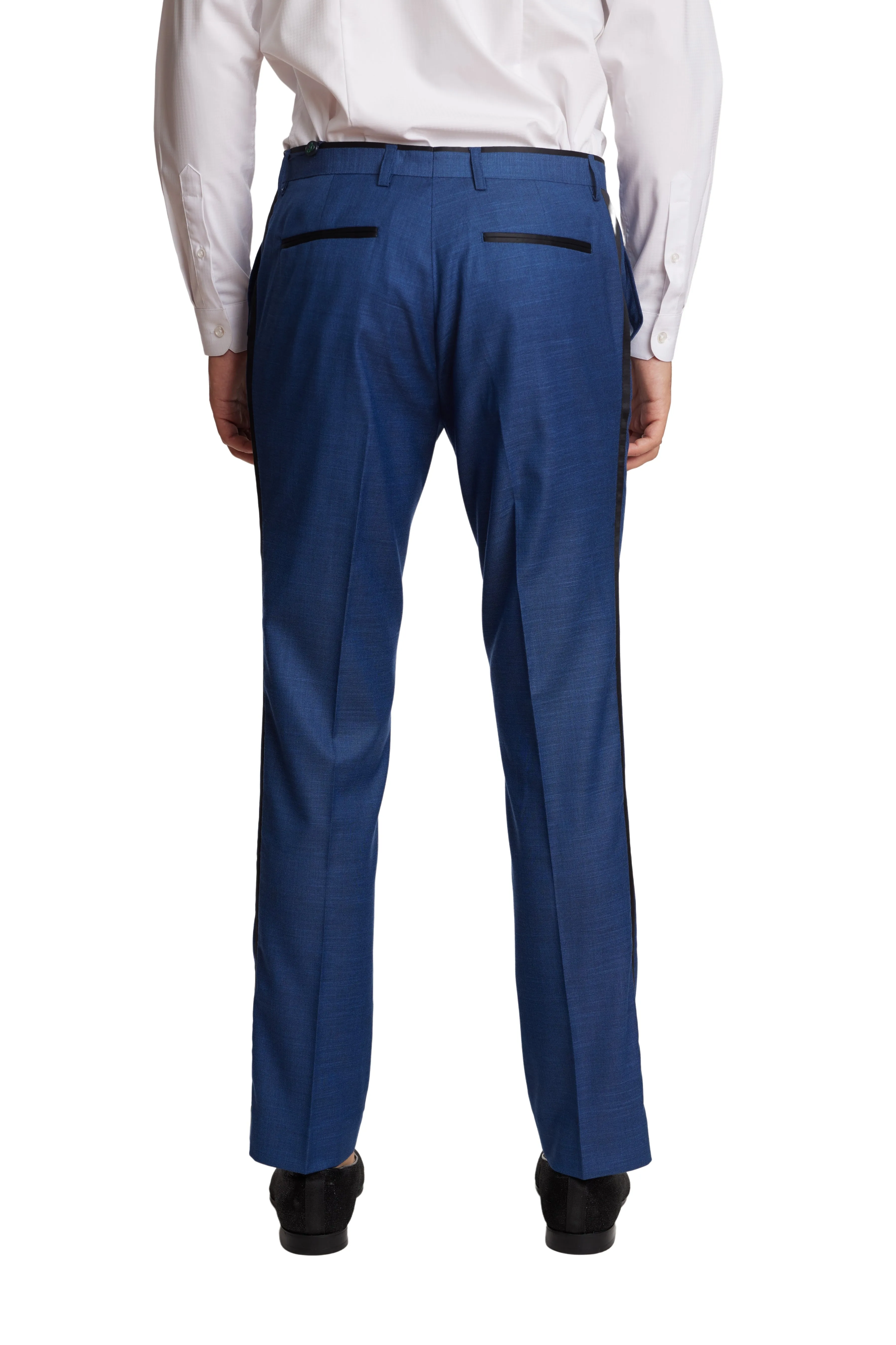 Sloane Tux Pants - slim - Dark Blue Shark