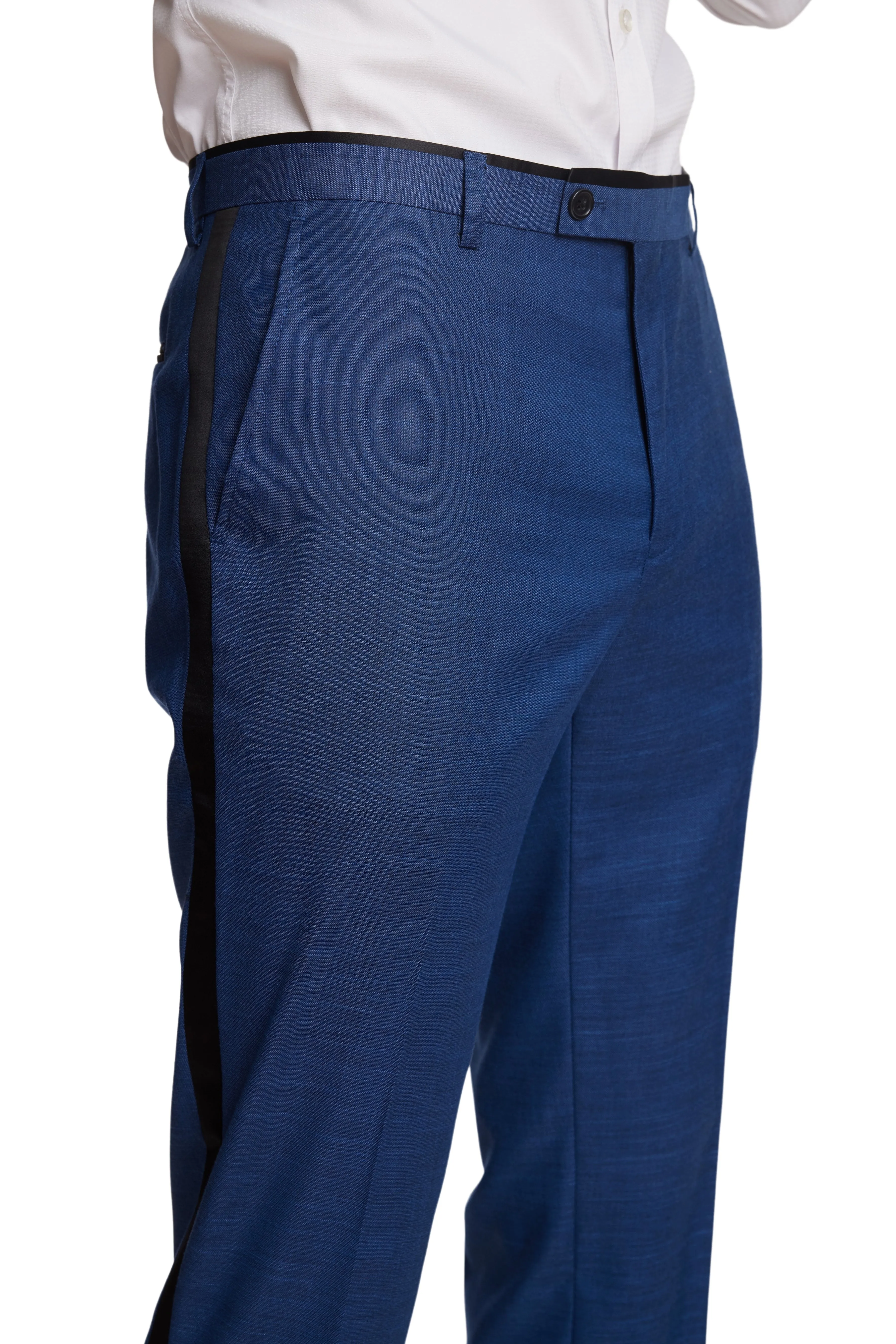 Sloane Tux Pants - slim - Dark Blue Shark