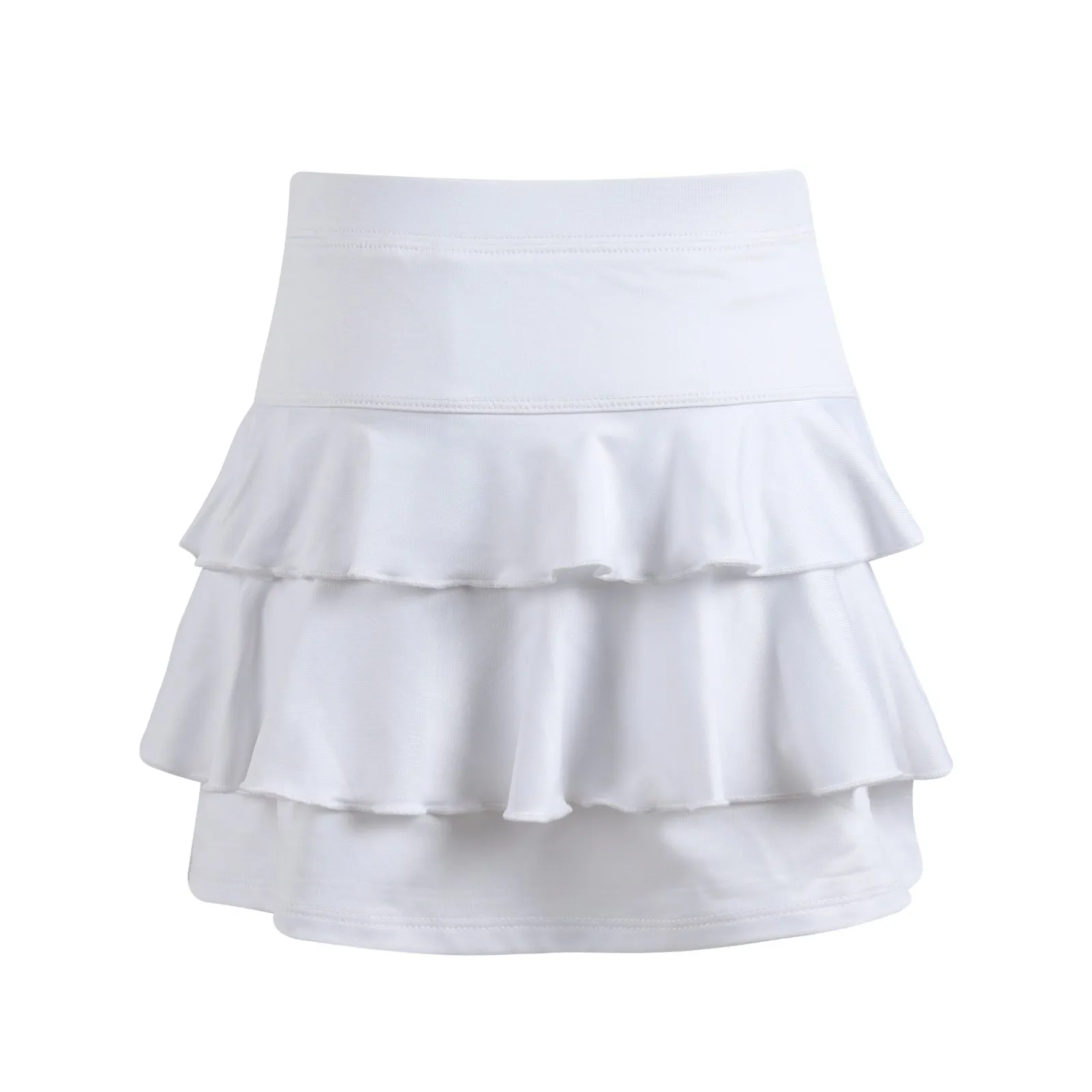 Sweet Shop White Ruffle Back Skirt