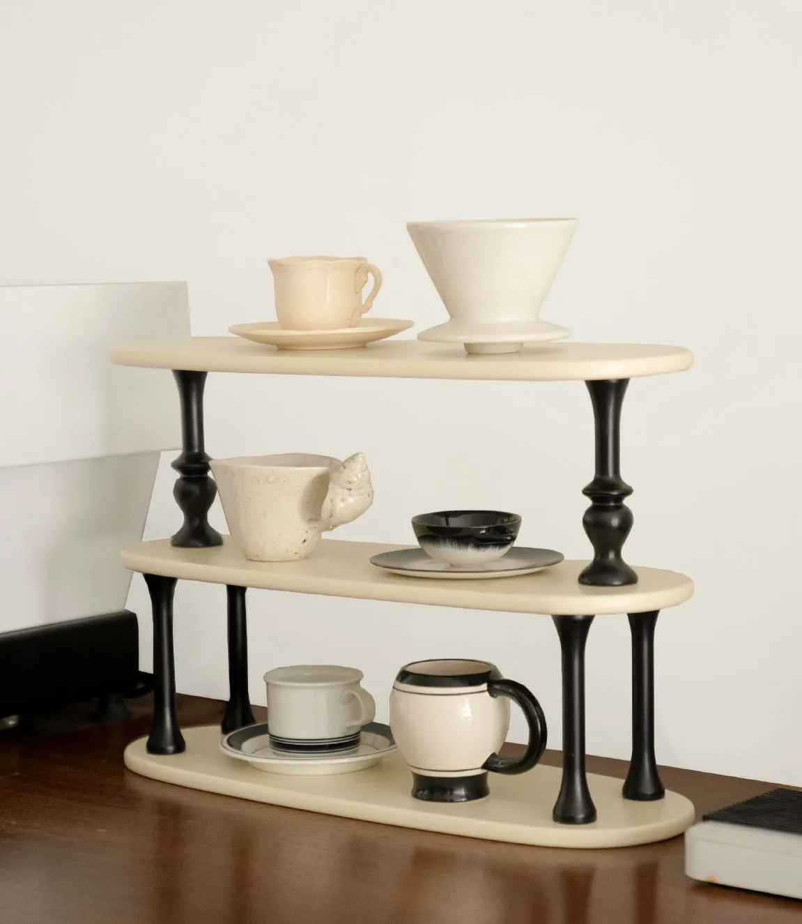 Three-layer Wooden Shelf
