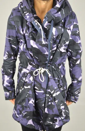 Trench Coat - Purple Camo