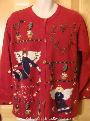 Ugly Christmas Sweater I BELIEVE IN ANGELS