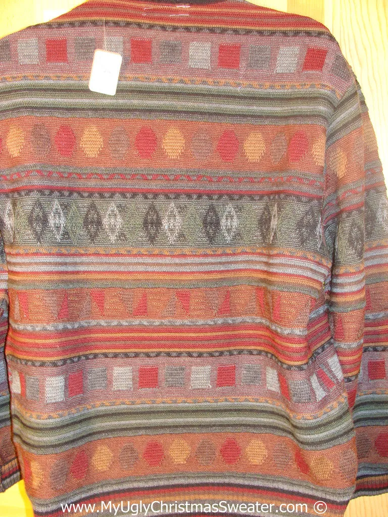 Ugly Christmas Sweater Party Hanukkah Sweater Mens with Menorah (j266)