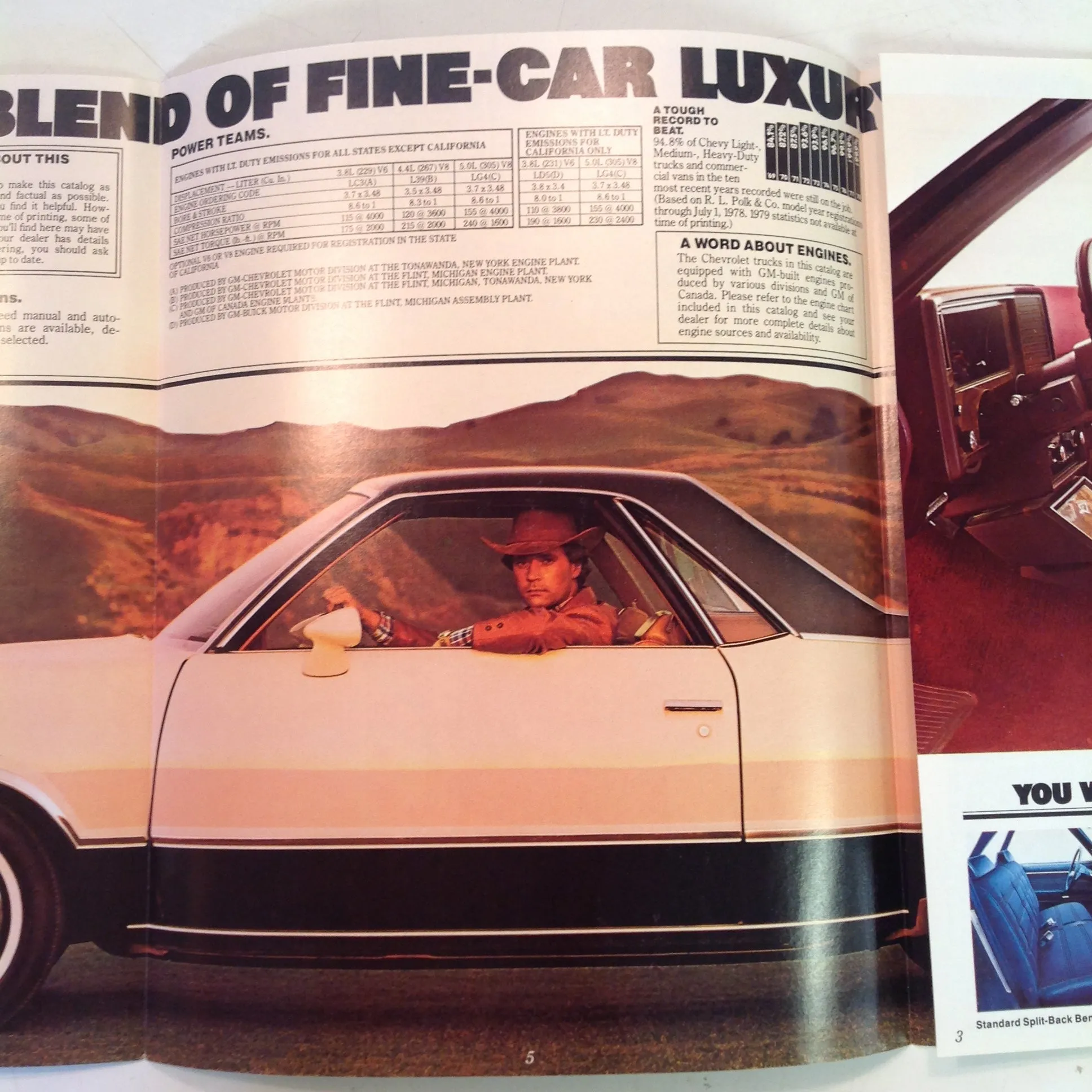 Vintage 1979 Chevrolet 1980 El Camino Informational Sales Brochure Chevy Trucks