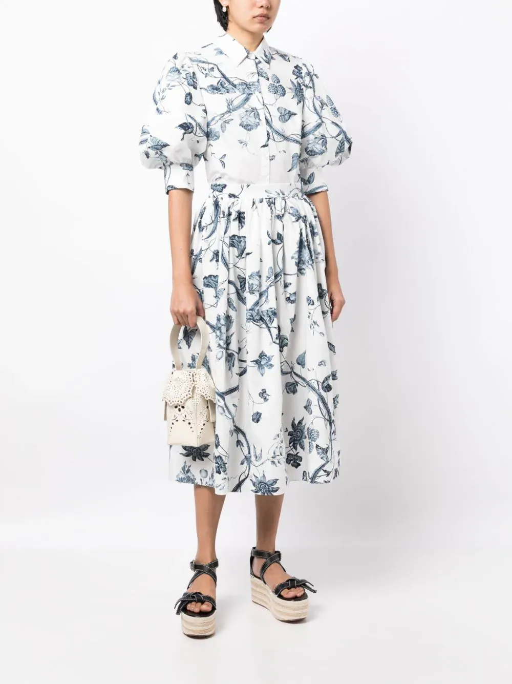 Volume Midi Skirt