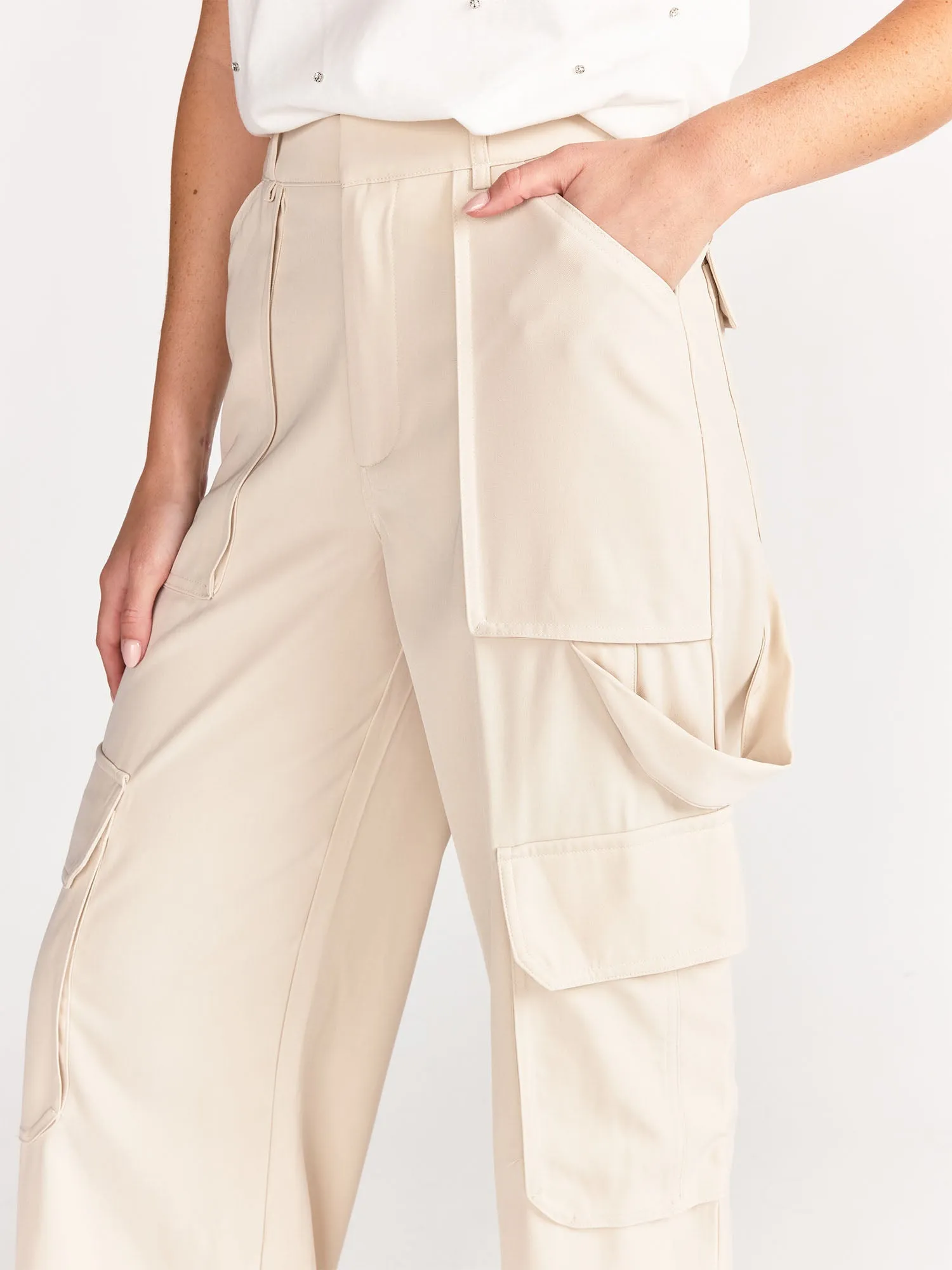 Wide Leg Cargo Pants