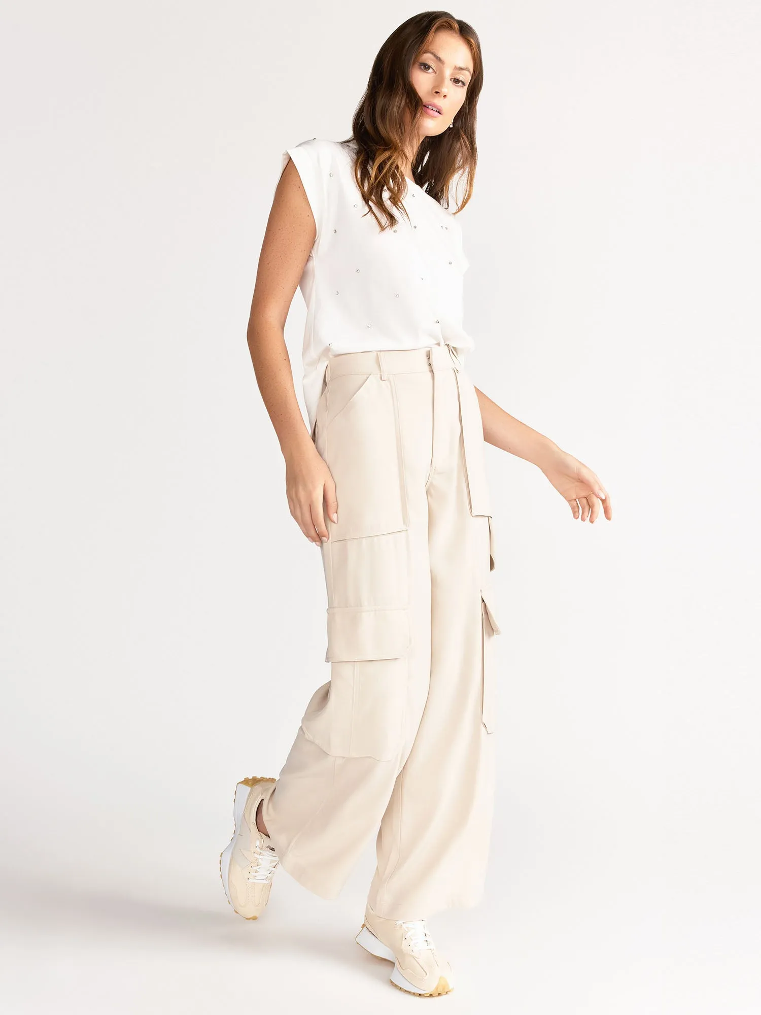 Wide Leg Cargo Pants