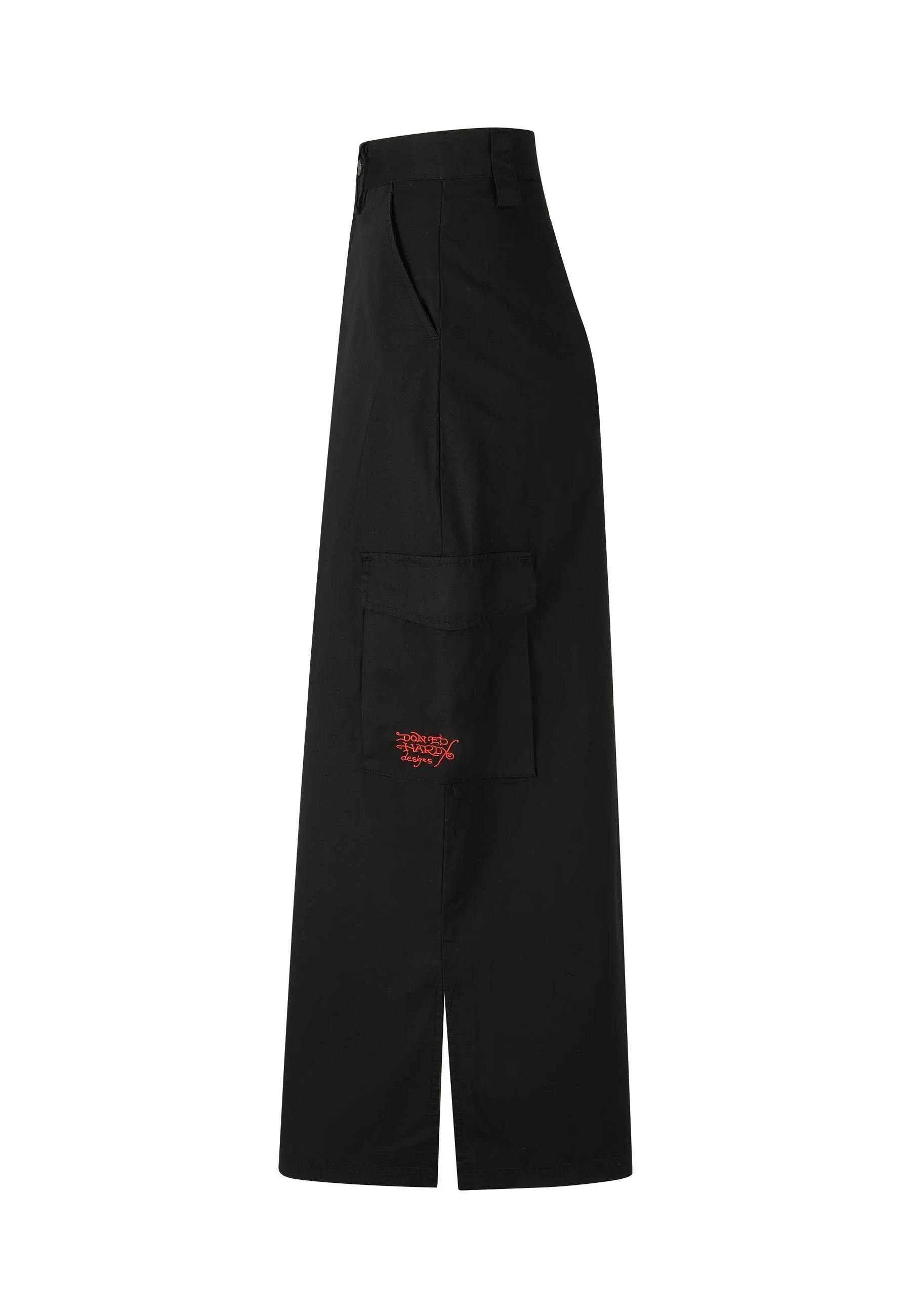 Womens Geisha Cargo Skirt - Black