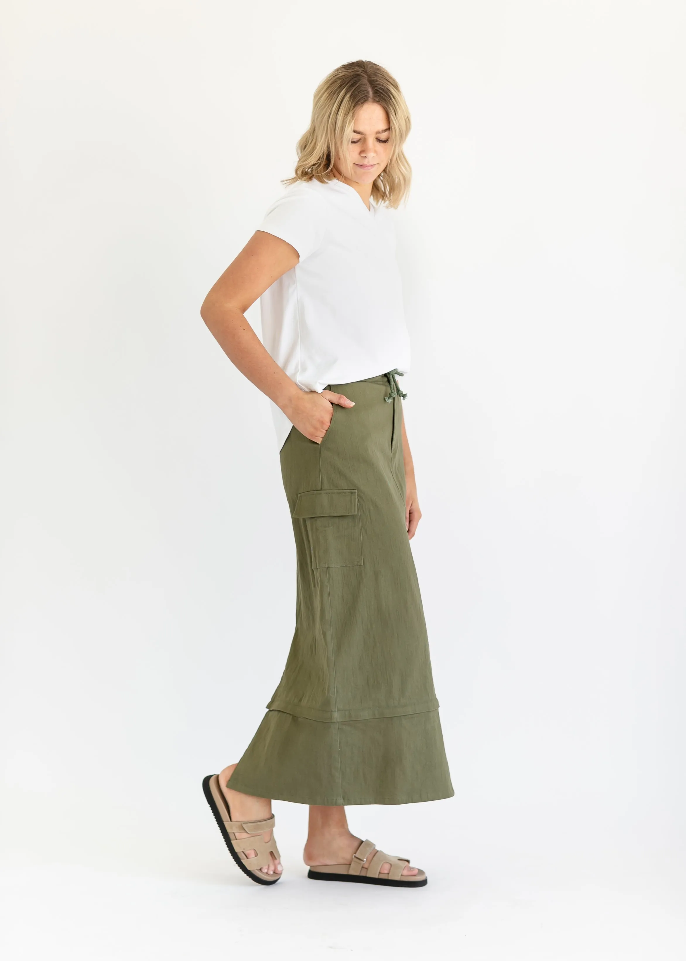 Zarina Cargo Midi or Maxi Skirt - FINAL SALE