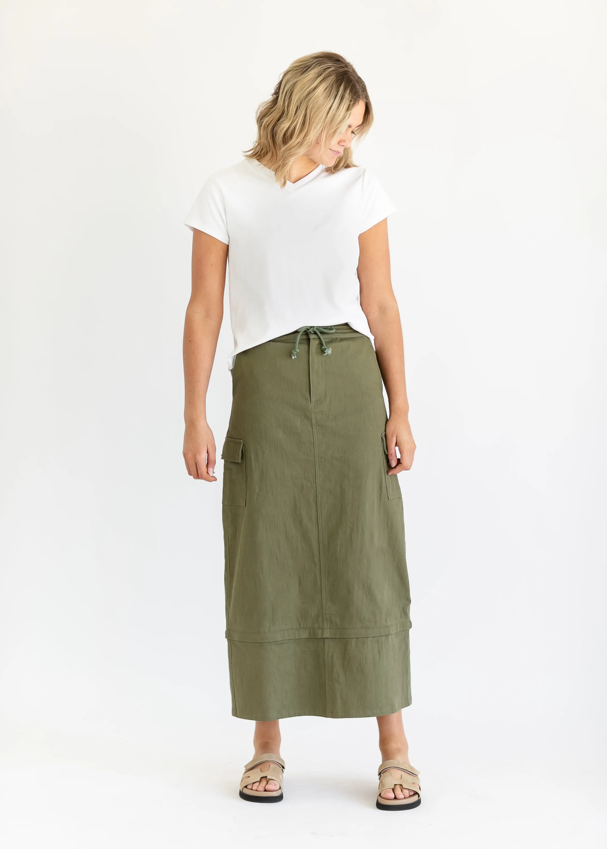 Zarina Cargo Midi or Maxi Skirt - FINAL SALE